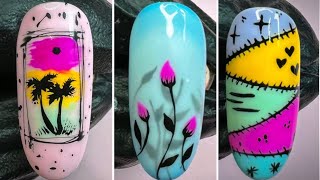 Trend Nail Completion 2024 ❤️  Colorful Nail Art2024 easynailart [upl. by Gilliam878]