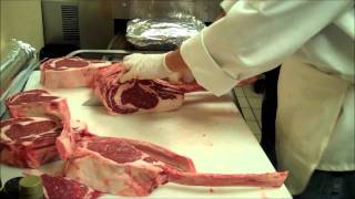 Cutting Bone In Ribeye [upl. by Artcele]