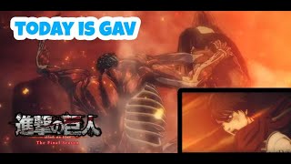 Colossal Titan Eren Vs Colossal Titan Armin Mikasa And Levi Attack On Titan Season 4 Part 4 [upl. by Routh]