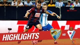 Resumen de Málaga CF vs SD Eibar 01 [upl. by Uhej]