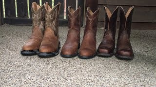 Ariat Western Boots Roper Rambler And The Workhogs [upl. by Ahsinuq]