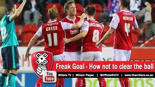 Luciano Becchio freak goal  How not to clear the ball [upl. by Mojgan]