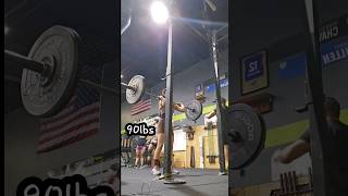 내 몸무게40kg 푸시프레스 My body weight90lbs pushpress 크로스핏 crossfit [upl. by Onoitna]