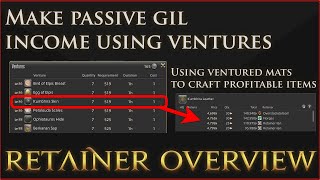 FFXIV Retainer Overview and Gil Making Tips [upl. by Dasteel]