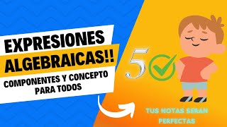 ¿Que son las expresiones algebraicasComponentes y significado [upl. by Inavihs]