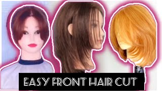 Cut your front hairFringeBangs at home ❣️👌🏻 very easy method 💯 [upl. by Esidnac]