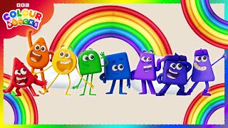 The Seven Colours of the Rainbow 🌈  Learn the Colours For Kids  Colourblocks [upl. by Chuipek851]