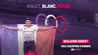 VIOLET BLANC ROUGE Benjamin Robert vicechampion dEurope du 800 mètres [upl. by Merril]