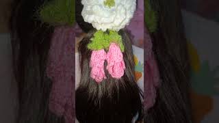 Crochet flower hair accessories [upl. by Linskey]