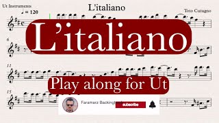 Litaliano  Toto Cutugno  Play along for Ut Instruments [upl. by Aihsakal]