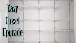 How To Install Closetmaid Shelftrack [upl. by Simetra]