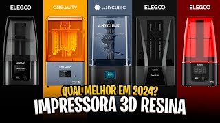 Qual IMPRESSORA 3D DE RESINA comprar em 2024 As 5 Melhores ✅ [upl. by Market]