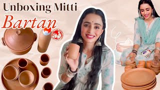 Handcrafted amp Organic Earthenware  Unboxing Mitti Ke Bartan by Parul Chauhan ji  Premium Clay Pot [upl. by Montagu]