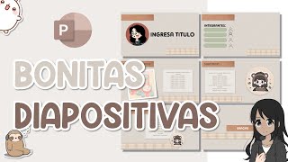 DIAPOSITIVAS AESTHETIC  KAWAII EN POWERPOINT  AESTHETIC PPT ANIMATED SLIDE [upl. by Nnael]