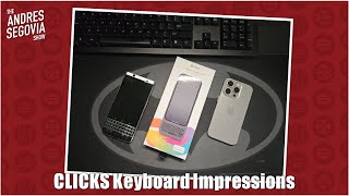 Unboxing And Impressions Of The CLICKS Keyboard Case Founders Edition For iPhone [upl. by Ormiston]