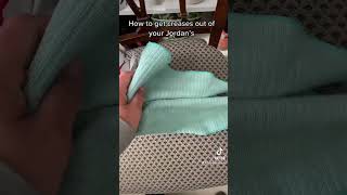 How to get creases out of your Jordan’s sneakers sneakerhead comedy funny [upl. by Mauchi]