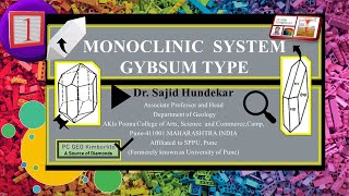 Crystallography  Monoclinic system  Gypsum Type [upl. by Werdnaed]