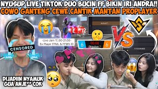 NYUSUP LIVE TIKTOK DUO BUCIN FF BIKIN IRI amp SALTING ANDRA NANGIS MINTA DITEMENIN NAYYA JUGA😭💔 [upl. by Ennaylloh]