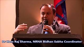 NRNA Bidhan Samsodhan Discussion  Dr Hem Raj Sharma [upl. by Idram]