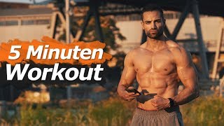 Ganzkörpertraining ohne Gewichte  Fit in 5 Minuten [upl. by Zuzana584]