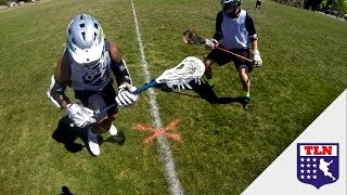 Lacrosse Player Gets Laid Out with Helmet Cam [upl. by Adehsor]