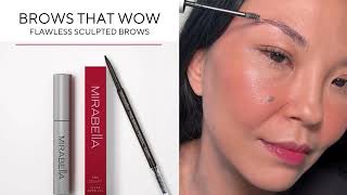 Flawless Brows Unlocked Mirabella Beauty Clear Brow Gel amp Brow Pencil [upl. by Ecad]