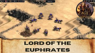 Age Of Empires Definitive Edition  LORD OF THE EUPHRATES Hardest [upl. by Aremaj]