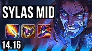 SYLAS vs VLADIMIR MID  Godlike 500 games  EUW Grandmaster  1416 [upl. by Tena]