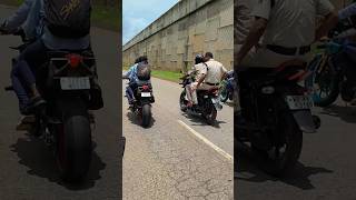 Police 🚨 Reaction Super Bike College Student😱benelli600i superbike odisha baripada [upl. by Akiemat]