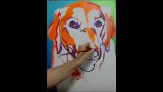 DawgArt  Golden Retriever  speed painting by Alicia VanNoy Call [upl. by Tran594]