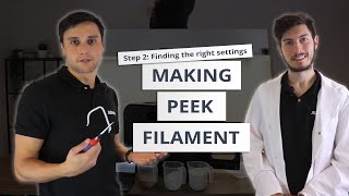 How to make PEEK Filament  Part 2 Finding the correct settings [upl. by Yelnahs930]