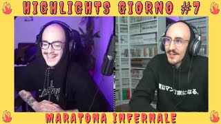 Dario Moccia Maratona Infernale  Highlights Giorno 7  Ospiti Power Panetti Sabaku Mangaka [upl. by Farro]