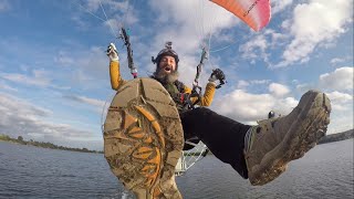 Paragliding over water [upl. by Sibeal]