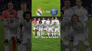 Like For Real Madrid Real Madrid vs PSG trending football realmadrid psg viral funny [upl. by Ayal]