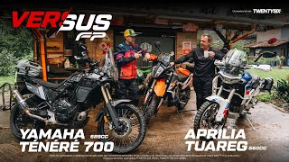 Yamaha Ténéré 700 vs Aprilia Tuareg 660  Versus FP [upl. by Hazmah]