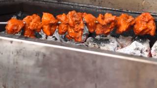 grilled chicken barbecue Indian street food Bangalore [upl. by Hgielsel]