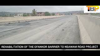 BEAUTIFUL ASPHALTING ON THE OFANKOR NSAWAM ROAD EXPANSION [upl. by Silera]