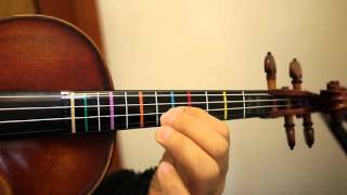 ABRSM Grade 5 Scales G Major Arpeggio demo with colour labels [upl. by Eislrahc]