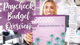 August 2019 Paycheck Budget Overview [upl. by Falconer438]