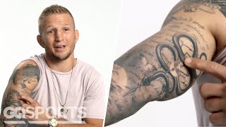 UFC Champion TJ Dillashaw Breaks Down His Tattoos  GQ Sports [upl. by Ahen]