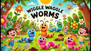 Wiggle Waggle Worms  Music for Kids [upl. by Lednyk]