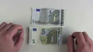 Neuer 5 Euro Schein vs Alter 5 Euro Schein [upl. by Whitman335]