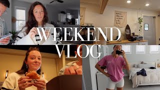 at home VLOG  house updates date night organizing building furniture amp more [upl. by Ynohtna364]