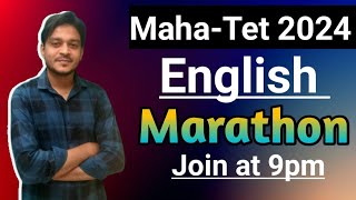 ENGLISH PREVIOUS YEAR QUESTIONS MARATHON  MAHATET EXAM 2024 [upl. by Inahteb977]