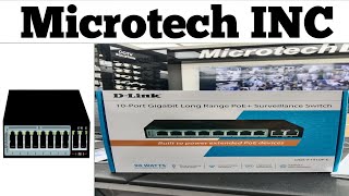 microtechinc 10 PORT Gigabit Long Range POE Surveillance Switch microtchali1 [upl. by Gusba]