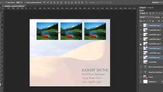 Photoshop How to align its layers 07 [upl. by Attenad926]