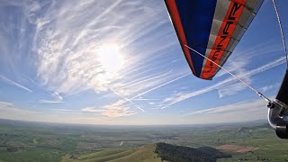 Icaro Laminar  after work flight with Jorge 61024 Tekoa  Hang Gliding Hang Glider 4K [upl. by Manville]