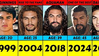 Evolution Jason Momoa From 1999 To 2024 [upl. by Aeht]