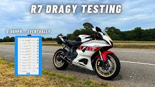 Yamaha R7  Dragy Testing  How Fast or slow is it [upl. by Cuthbert]