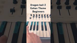 Gohan Theme  PIANO Beginners piano easy pianotutorial pianocover [upl. by Benis105]